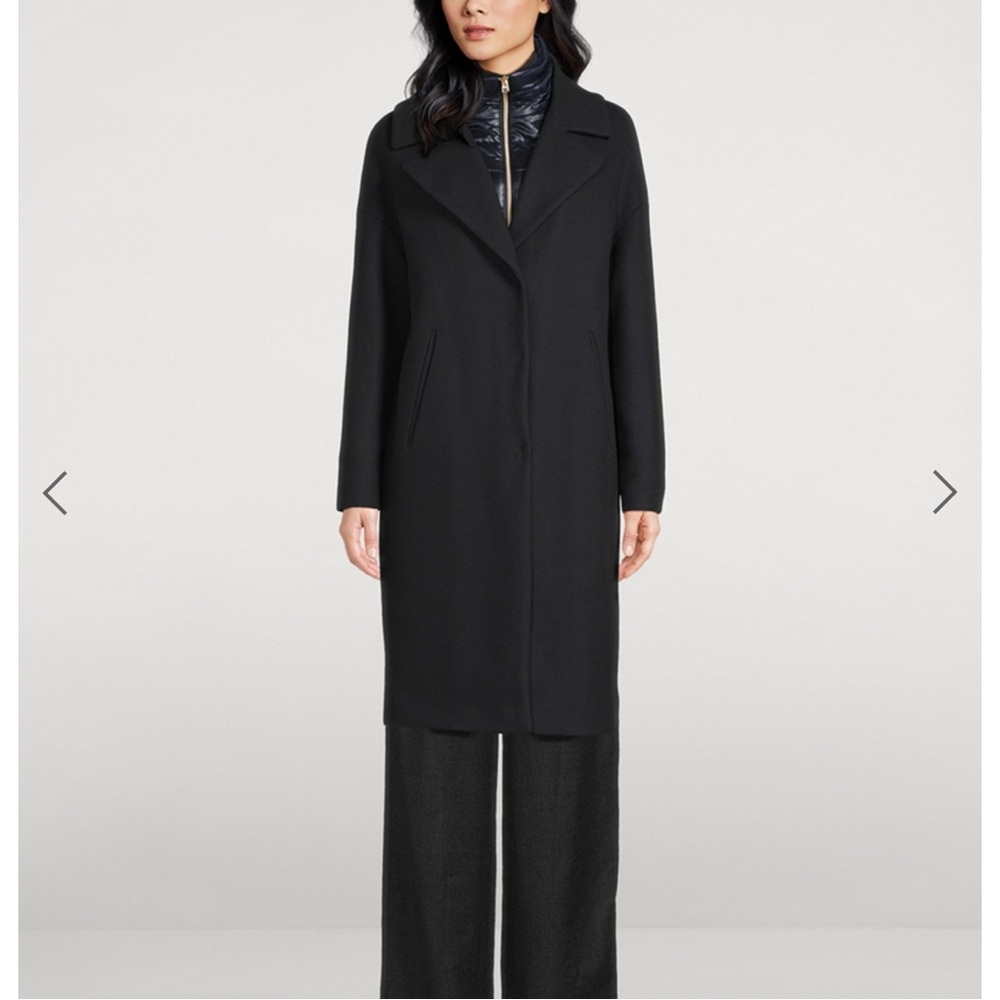 HERNO Layered Stretch Wool And Nylon Coat - Picture 2 of 11
